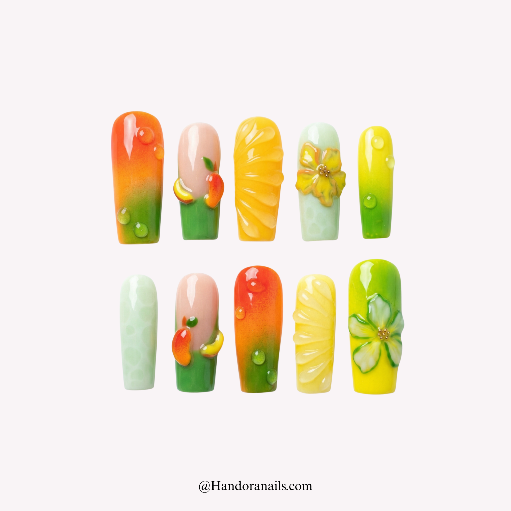 Citrus Bloom - Handora Nails - saleSummer Nails