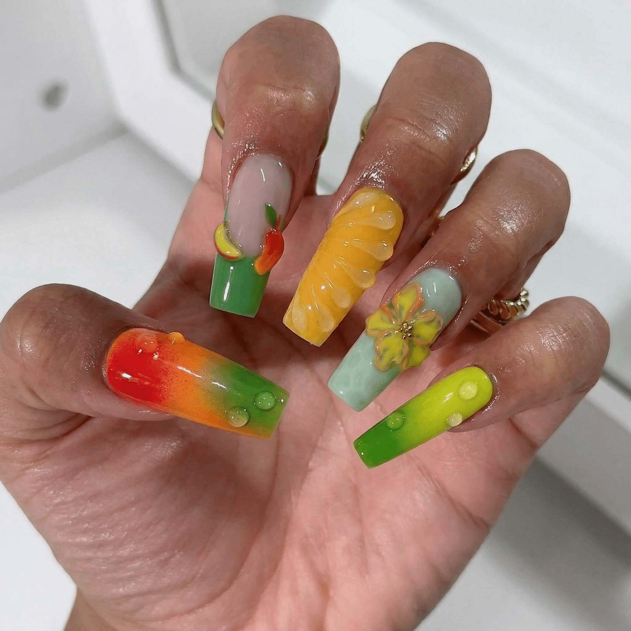 Citrus Bloom - Handora Nails - saleSummer Nails