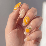Citrus Drop full press-on nail set – sizes XS–L by Handora