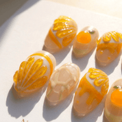 Citrus Drop press-on nails by Handora