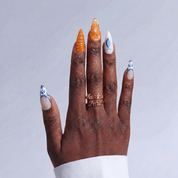 Citrus Voyage nail design – handmade press-on nails by Handora