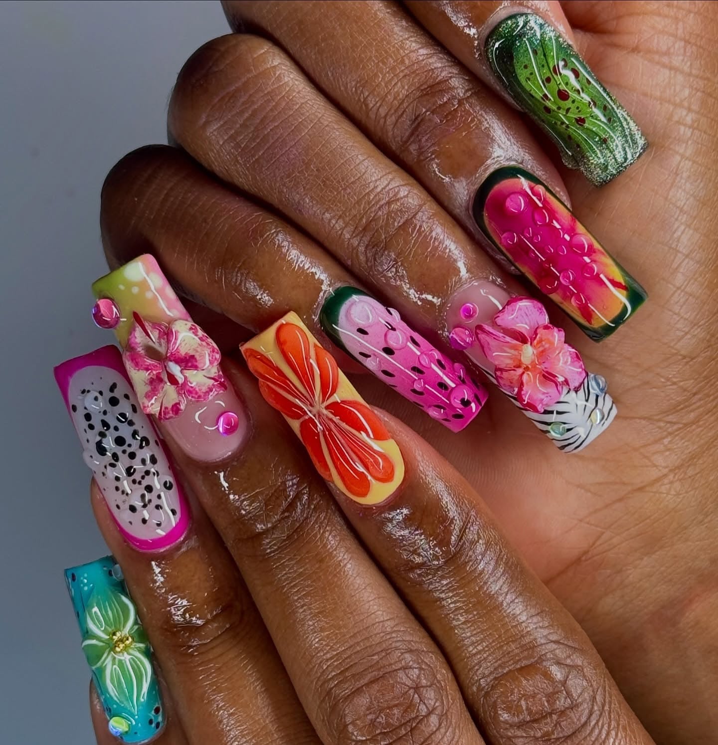 Citrus Zest full press-on nail set – sizes XS–L by Handora