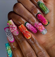 Citrus Zest full press-on nail set – sizes XS–L by Handora