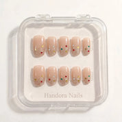 Confetti Noel Christmas press-on nails - design view 8 by Handora Nails