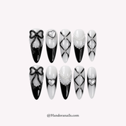 Coquette Bows 3d press-on nails by Handora