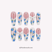 Coquette Rose - Handora Nails - flower nailssaleSpring