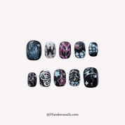 Cosmic Flutter y2k press-on nails by Handora