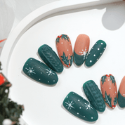 Cozy Emerald full press-on nail set – sizes XS–L by Handora