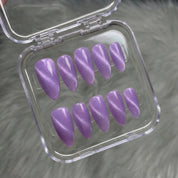 Crimson Aura red press-on nails by Handora