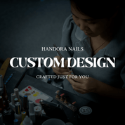 Custom Design press-on nails by Handora