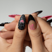 Cute Boo press-on nails – design close-up by Handora