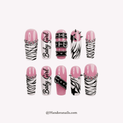 Cyber Punk 3d press-on nails by Handora