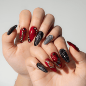 Dark Ember full press-on nail set – sizes XS–L by Handora