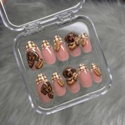 Doxie Hotdog full press-on nail set – sizes XS–L by Handora