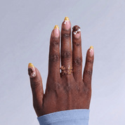 Doxie Treats french tip nail design – handmade press-on nails by Handora