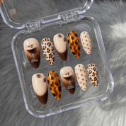 Espresso Martini salon-quality handmade press-on nails by Handora