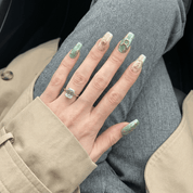 Ethereal Taurus 3d nail design – handmade press-on nails by Handora