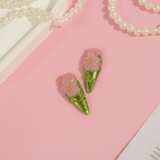 Floral Ceramic press-on nails by Handora