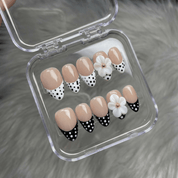 Floral Charm floral nail design – handmade press-on nails by Handora