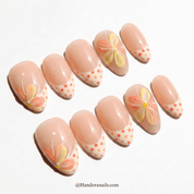 Floral Dots full press-on nail set – sizes XS–L by Handora