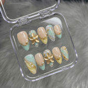 Floral Ethereal press-on nails by Handora