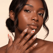 Floral Serenity floral nail design – handmade press-on nails by Handora