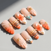 Floral Serenity press-on nails by Handora