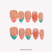 Floral Soul floral press-on nails by Handora