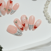 Frost Kiss salon-quality handmade press-on nails by Handora