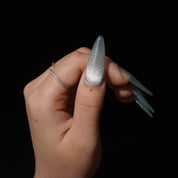 Frostbeam press-on nails – design close-up by Handora
