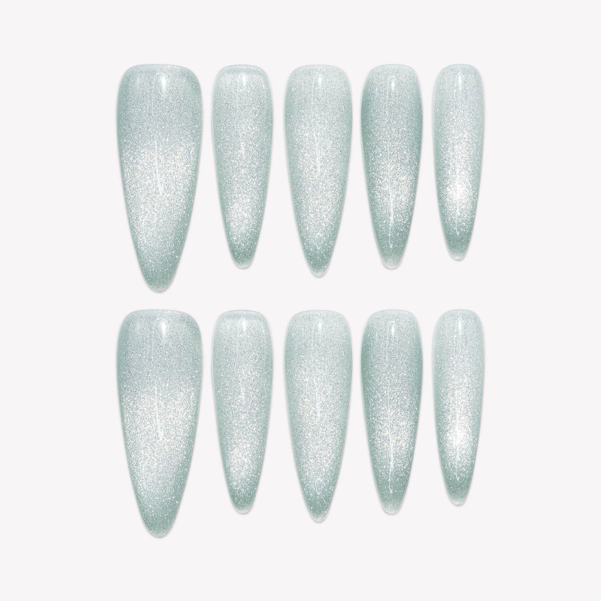 Frostbeam cat eye press-on nails by Handora