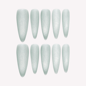 Frostveil cat eye press-on nails by Handora