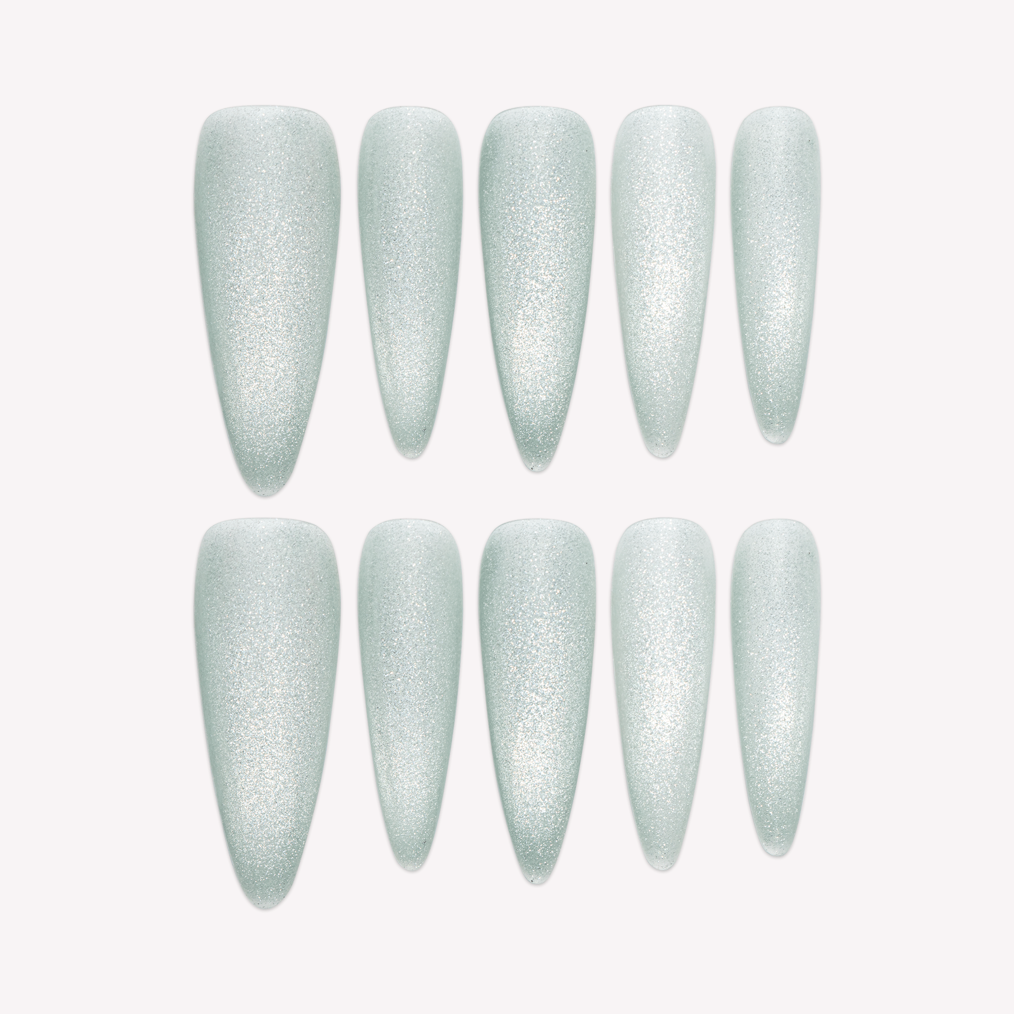 Frostveil cat eye press-on nails by Handora