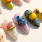 Fruit Punch salon-quality handmade press-on nails by Handora