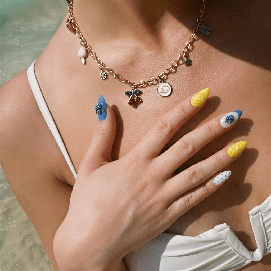 Fruit Sorbet - Handora Nails - almond nailsdrinkfruit