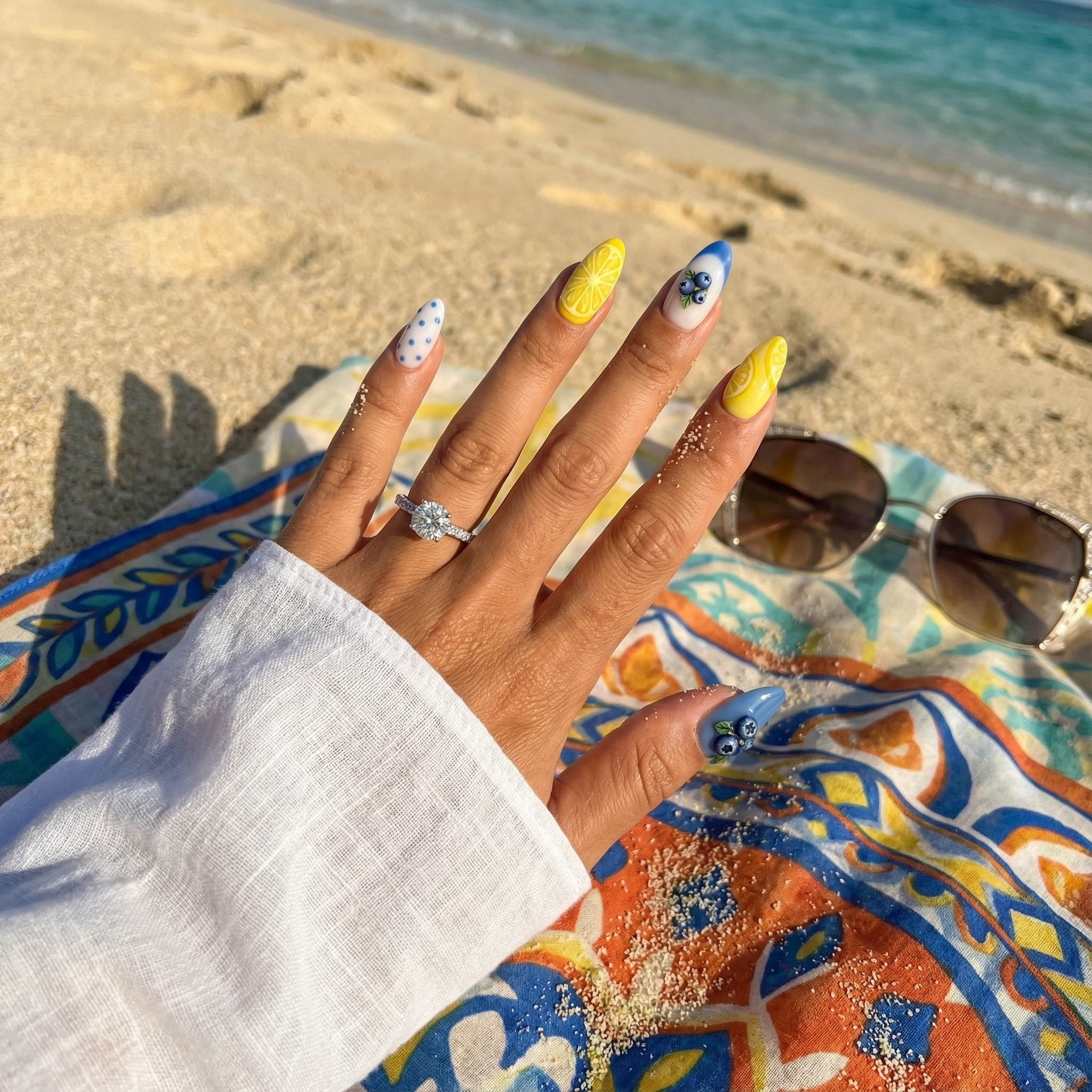 Fruit Sorbet full press-on nail set – sizes XS–L by Handora