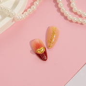 Gilded Romance press-on nails by Handora