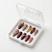 Gilded Velvet full press-on nail set – sizes XS–L by Handora