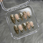 Golden Moss - Handora Nails - cat eye nailsgel nailsgreen nails