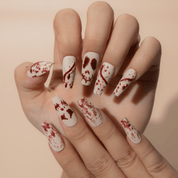 Gore Grunge gothic nail design – handmade press-on nails by Handora