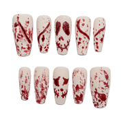 Gore Grunge gothic press-on nails by Handora