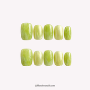 Green Grape green press-on nails by Handora
