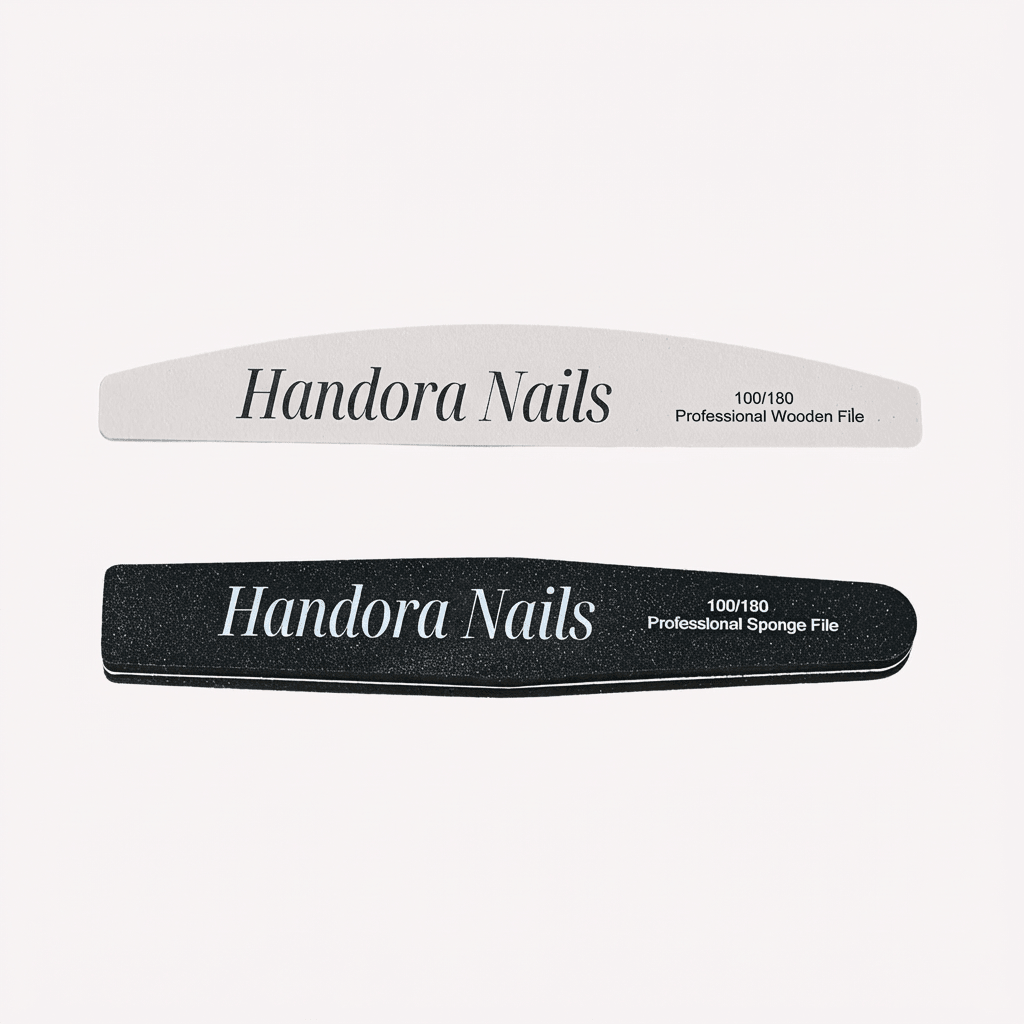Handora Nail File Set press-on nails – hand-painted reusable gel set by Handora