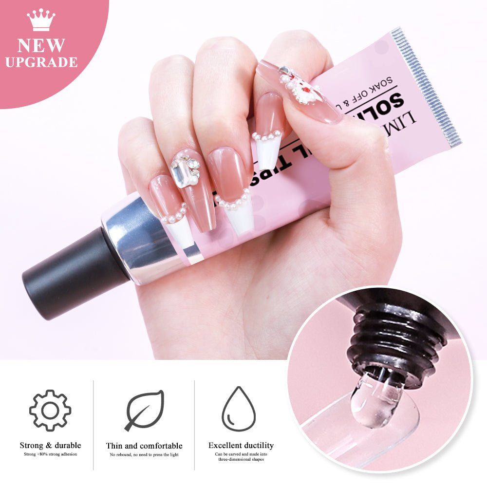 Handora Nails Magic Glue press-on nails – design close-up by Handora