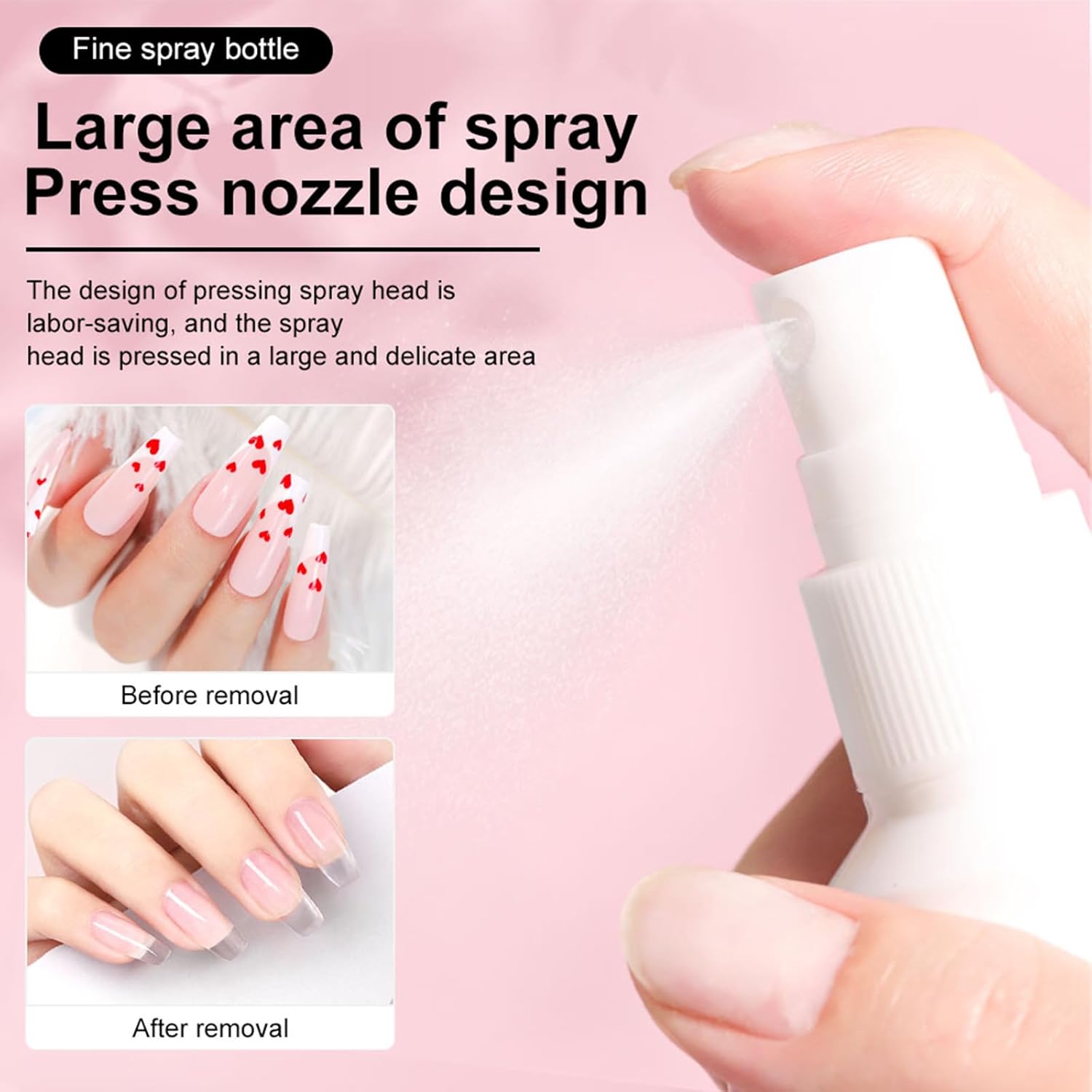 Handora Nails Magic Remover press-on nails – design close-up by Handora