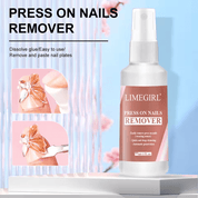 Handora Nails Magic Remover press-on nails – hand-painted reusable gel set by Handora