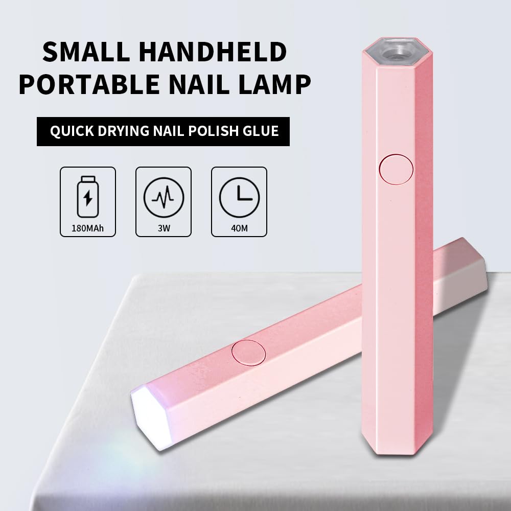 Handora Nails UV Lamp press-on nails – hand-painted reusable gel set by Handora