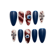 Haunted Eyes gothic press-on nails by Handora