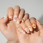 Honey Bear full press-on nail set – sizes XS–L by Handora