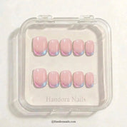 Icy Mirage Christmas press-on nails - design view 6 by Handora Nails